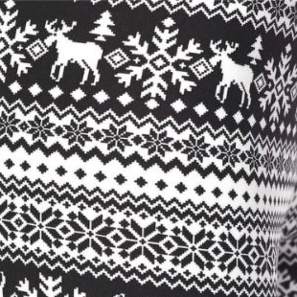 NWT 2 FOR $30! Reindeer Snowflake Legging - Picture 6 of 6